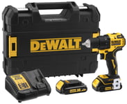 Skruvdragare/borr DeWalt DCD708S2T-QW; 18 V; 2x1,5 Ah batt.