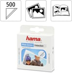 HAMA Photo Corners Self Adhesive Clear Box of 500 Suitable For Any Photo Paper