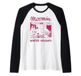 Moomin Winter Holidays Moomins By The Fireplace Raglan Baseball Tee