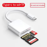 Type-C Micro Adaptateur TF CF SD Lecteur de Carte Mémoire ampa er Compact Flash USB-C pour IPad Pro Huawei pour Macbook USB type c adaptateur - Type type c to SD TF