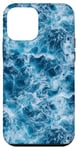 iPhone 12 mini Vibrant Blue Sea Ocean Wave White And Blue Case