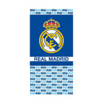 Real Madrid F.C. Bath Towel 100% Cotton Blue Crest Football Fans Kids Pool Beach