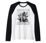 Throw me to the Wolves and I will return leading the pack Raglan Baseball Tee