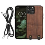 Wooden Crossbody Case Compatible with Apple iPhone 12 iPhone 12 Pro Cover Wood 