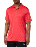 PUMA Polo Rotation pour hommes, Teaberry, taille L, 52/54 EU