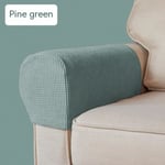 2 st Pine Green Stretch Armstödsöverdrag Armöverdrag Halksäkra Spandex Recliner Fåtölj Soffa Armstödsskydd