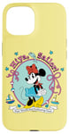 Coque pour iPhone 15 Disney Cruise Sailing Minnie Mouse Hiya Sailor Cute Yellow