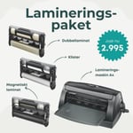 Xyron Lamineringspaket A4 | Lamineringsmaskin + 3 olika tillbehör