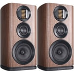 Wharfedale Evo 4.2 Speakers PAIR - Walnut Bookshelf Loudspeakers Compact