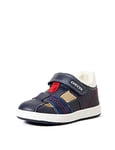 Geox Bébé Garçon B Biglia Boy A Premiers Pas, Navy/White, 18 EU