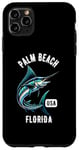 Coque pour iPhone 11 Pro Max Motif Palm Beach Floride USA Fishing