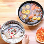 220V Home Electric Skillet Grill Pot Nonstick Hot Pot Noodle Rice Cooker Steamer