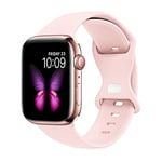 Lysun Compatible avec Apple Watch Band 42mm 44mm 45mm Bracelet de sport en silicone souple compatible avec iWatch Series 7 6 5 4 SE Femme Homme