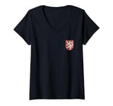 Womens CZECH REPUBLIC CZECHIA LION SYMBOL COAT OF ARMS FLAG SHIELD V-Neck T-Shirt