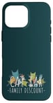 Coque pour iPhone 16 Pro Max Cat Tax Family Discount! Social Media Meme Fun