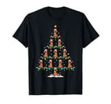 Airedale Terrier Dog Xmas Tree Pajama Men Women Kids Ugly T-Shirt