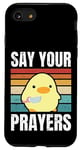 iPhone SE (2020) / 7 / 8 Say Your Prayers - Funny Duck With Knife Meme Case