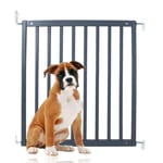 Bettacare Wooden Dog Stair Gate, Simply Secure Gate, Grey, 72cm - 79cm