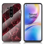 OnePlus Fantasy Marble 8 Pro kuoret - Punainen