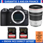 Canon EOS R6 Mark II + RF 70-200mm f/4 L IS USM + 2 SanDisk 128GB Extreme PRO UHS-II SDXC 300 MB/s + Ebook '20 Techniques pour Réussir vos Photos' - Appareil Photo Hybride