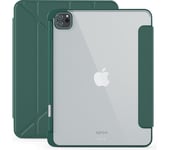 EPICO Hero 11" iPad Pro 1/2/3/4 Gen or Air 4/5 Gen Smart Cover - Clear & Green, Green,Clear