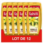 TAHITI - Gel Douche Tahiti Vanille & Huile de Coco - Formule à Base d'Ingrédients d'Origine Naturelle - Lot de 12 x 250 ml