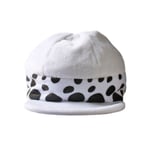 Anime Trafalgar D Water Law Cosplay Hat Plysch Vit Färg Spot Hats Halloween Man Kvinna Cap style2