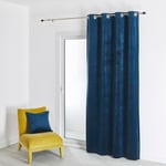 HomeMaison.com Rideau Velours Uni - Navy - 135 X 260 cm