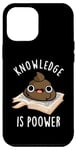 Coque pour iPhone 14 Plus Knowledge Is Poo-wer Jeu de mots amusant