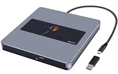 NOLYTH External CD DVD Drive USB 3.0 Type-C CD/DVD+/-RW Burner Rewriter DVD P...