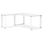 Bureau d'Angle Design "Hovik" 170cm Blanc