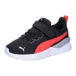 PUMA Mixte bébé Anzarun Lite AC Inf Sneaker, Black Active Red White, 20 EU