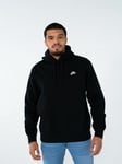 Nike Club Pullover Fleece Hoodie - Herre - Sort - XS