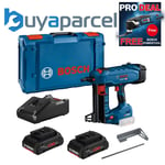 Bosch Professional BITURBO Cordless Concrete Nailer GNB 18V-38 - 2 X PROCore 4ah