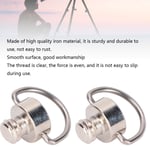 Ring Screw 1/4 Inch 2pcs Fixing Screw For Monopod For Tripod For Camera Strap