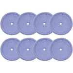 Lot de 8 coussinets en microfibre lavables pour serpillère EVERYBOT Edge RS700 RS500, accessoires de rechange pour aspirateur robot, chiffon de