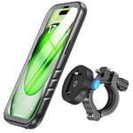 SPORTLINK Support Téléphone Vélo pour iPhone 15 Plus - Métal Support Telephone Moto [360°Rotation/Anti-Vibrations] Scooter Trotinette Guidon Bicyclette Sportive