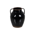 BigBuy Home Vase Black Iron 18.5 x 18.5 x 22 cm