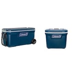 Coleman Xtreme Cooler, large cool box with 94 L capacity, PU full foam insulation, cools up to 5 days & Xtreme Cooler, large ice box with 47-liter capacity, PU full foam insulation