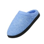 Mishansha Pantoufle Femme Homme Chaussons Hiver Maison Mousse à Mémoire l'intérieur et à l'exterieur Antiderapant Chauds Léger Semelle Souple Chambre Bleu Ciel 49