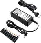 19V 3.42A Alimentation Universelle pour Ordinateur Portable 65W, avec Prise DC 5.5 X 2.5mm et 10 bornes, Convient pour HP, Acer, ASUS, Sony Toshiba, Lenovo ThinkPad, Samsung