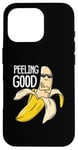 Coque pour iPhone 16 Pro Jeu de mots amusant à la banane Peeling Good