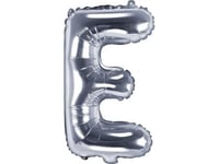 Party Deco Foil Balloon. Letter "E", 35Cm, Universal Silver