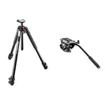 Manfrotto 190XPRO Aluminium 3 Section Tripod with Lightweight Fluid Video Head