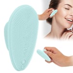 (Light Blue)Silicone Facial Cleansing Brush Clean Skin Face Cleaning Tool BGS