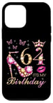 Coque pour iPhone 12 mini 64 C'est mon anniversaire, 64 ans, c'est mon 64e anniversaire