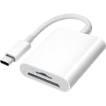 Lecteur de carte SD USB C pour iPhone 15/iPad/MacBook/Mac, lecteur de carte SD de type USB-C xdgeLoad prend en charge les adaptateurs de carte