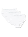 Sloggi Women's 24/7 100 H Midi 3P Briefs, WHITE, 48