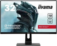 Ecran 31,5"" G-Master Red Eagle Gb3266Qsu-B1,Incurvé,Qhd@144Hz,Freesync,Pied En Réglable En Hauteur,400Cd/M²,Haut-Parleurs,Dp/Hdmi/Usb,1Ms,Black Tuner