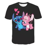 Barn Pojkar Flickor Lilo Stitch Cartoon Casual Kortärmad T-shirt Topp Jul Halloween Present C 140cm